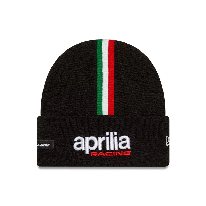 Aprilia Racing Team Black Cuff Knit Beanie Hat OSFM