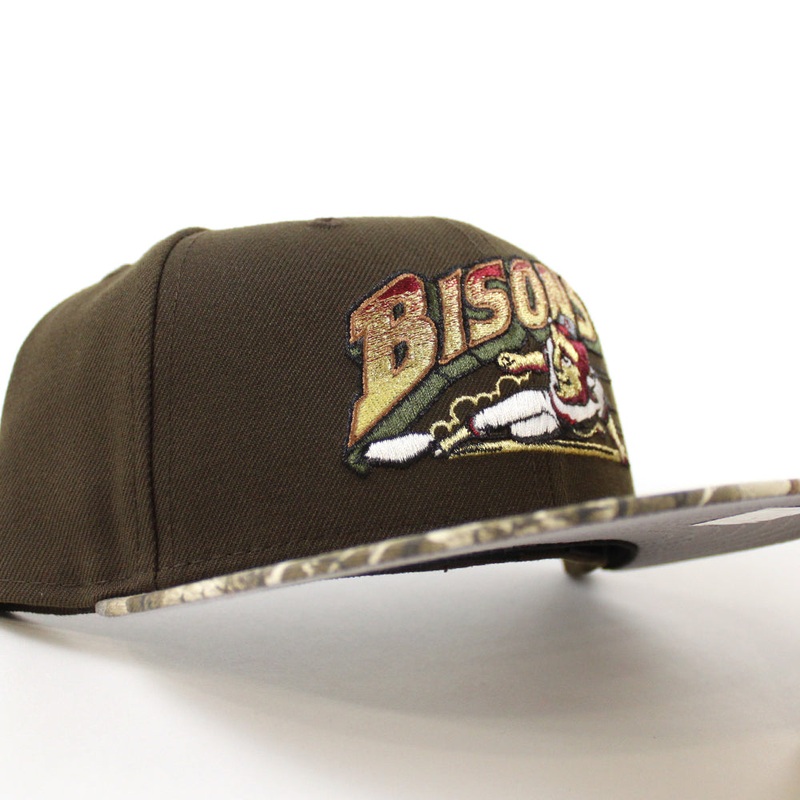 Buffalo Bisons New Era 59Fifty Fitted Hat (Walnut RealTree Gray Under Brim) 7