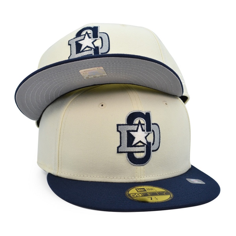 Dallas Cowboys New Era CITY ORIGINALS 59Fifty Fitted Hat – Chrome/Navy 6 7/8
