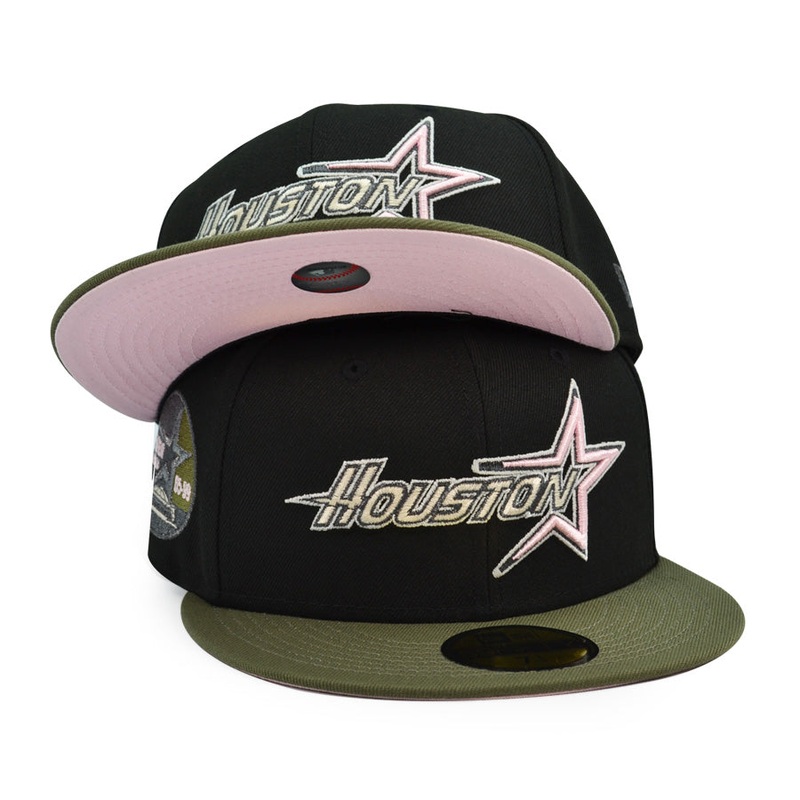 Houston Astros 35 YEARS Exclusive New Era 59Fifty Fitted Hat – Black/Olive 6 7/8