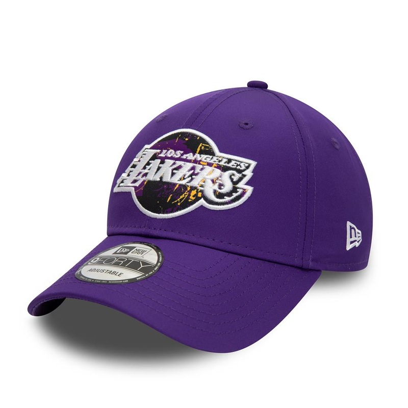 Los Angeles Lakers 9FORTY Print Infill Purple Cap One Size