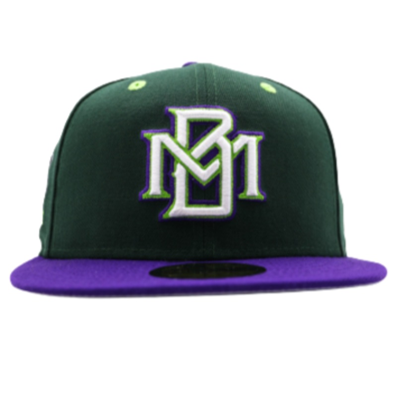New Era Milwaukee Brewers Dark Green/Purple 25th Anniversary 59FIFTY Fitted Hat