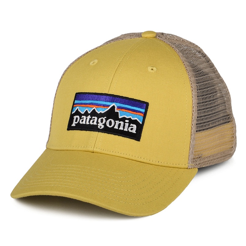 Patagonia Hats P-6 Logo Organic Cotton LoPro Trucker Cap – Yellow Adjustable