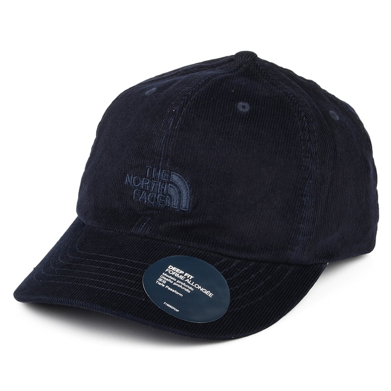 The North Face Hats Heritage Cord Baseball Cap – Navy Blue Adjustable